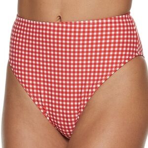 We Wore What NWT Emily bikini bottom red gingham women’s size large